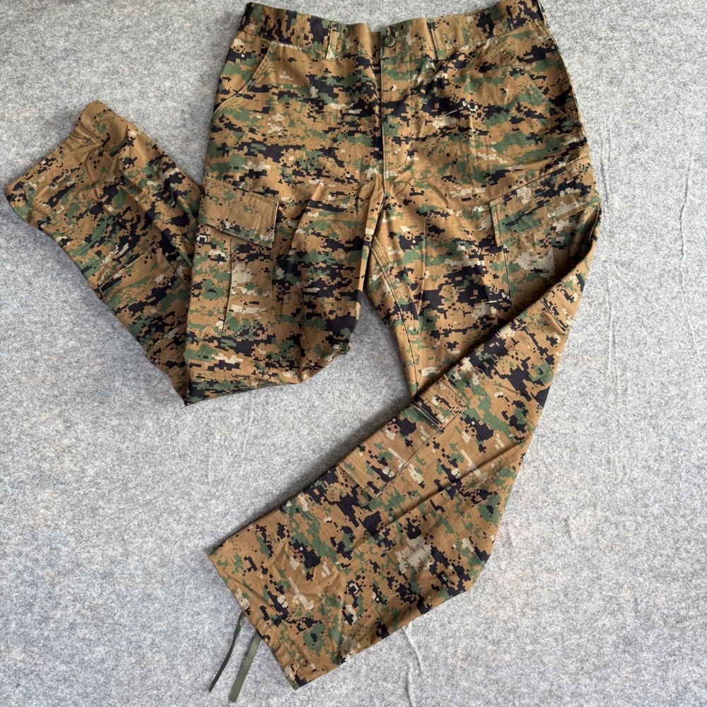 Prestige Tactical Wear Mens Digital Camo Cargo Pants Large Regular MARPAT Brown